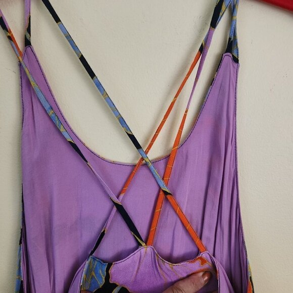 Ann Taylor Loft Full Bloom Halter Strappy Maxi Dress Blogger's Favorite Size 6 - Picture 9 of 13